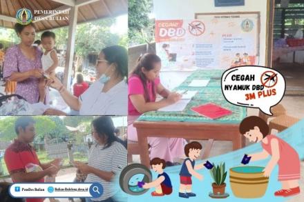 Desa Bulian Gencarkan Pembagian Abate Serentak di Seluruh Posyandu Per Dusun