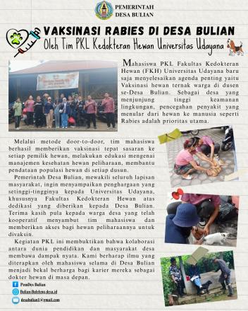 Mahasiswa Unud Sukses Vaksinasi Rabies Door-to-Door di Desa Bulian 